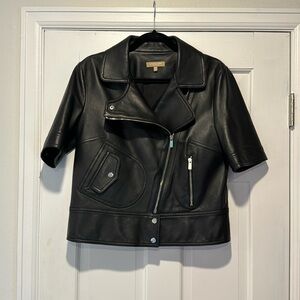 MICHAEL KORS Collection leather jacket